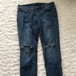 Free people frayed demon jeans
